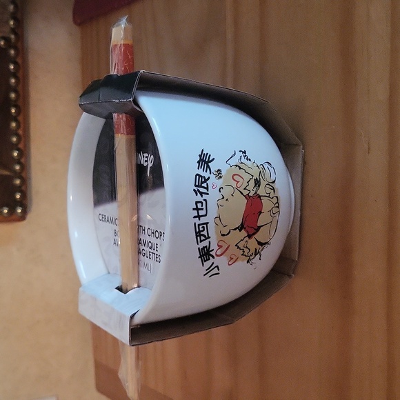 Disney Winnie the Pooh Watercolor Style 20oz Ceramic Ramen Bowl - Picture 4 of 6